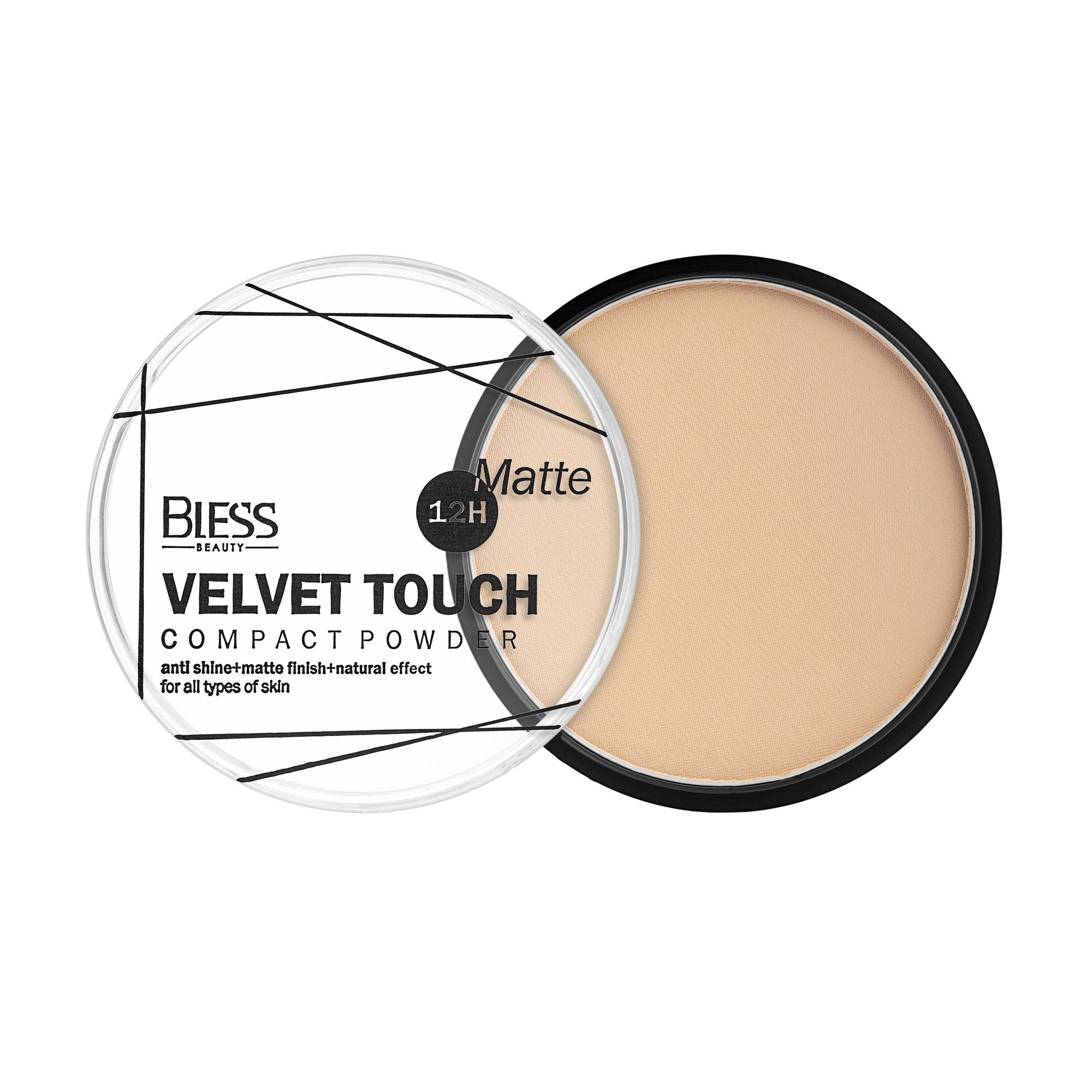Компактна пудра для обличчя Bless Beauty Velvet Touch 103, 10 г