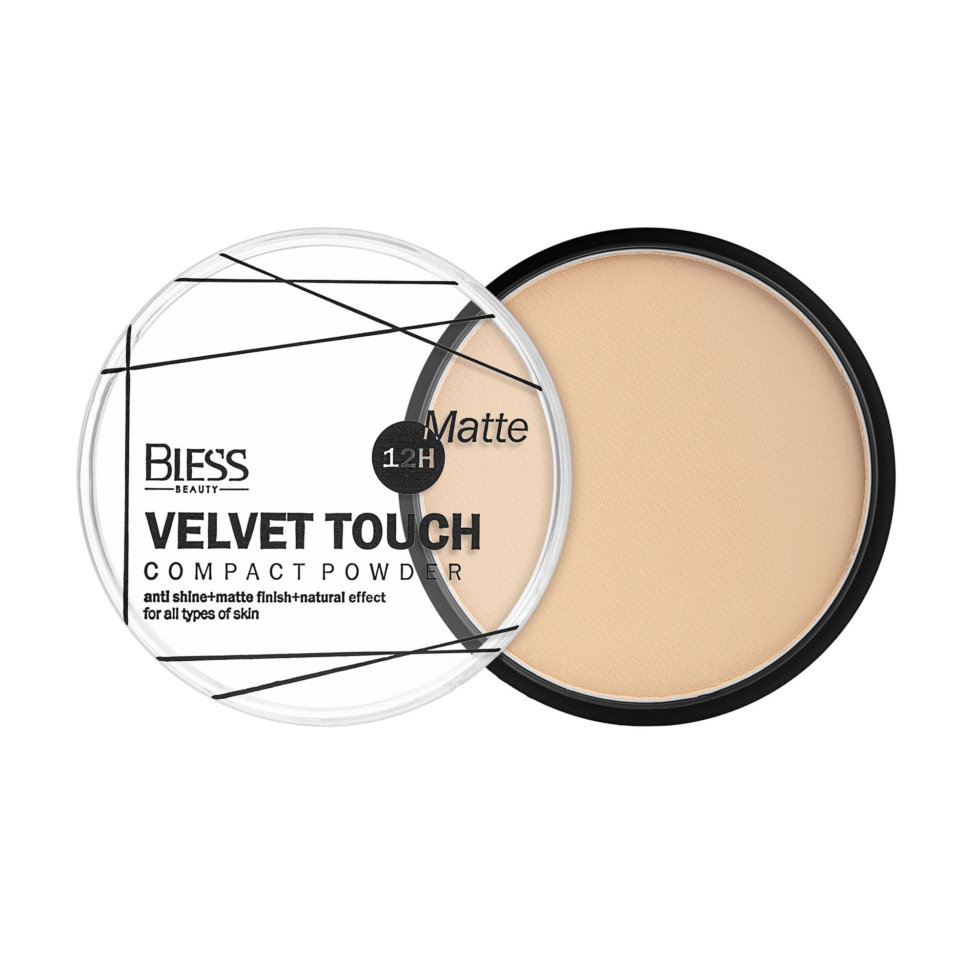 Компактна пудра для обличчя Bless Beauty Velvet Touch 106, 10 г