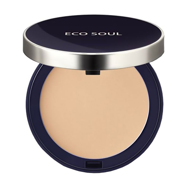Компактна пудра для обличчя The Saem Eco Soul Perfect Cover Pact 21 Light Beige, 11 г